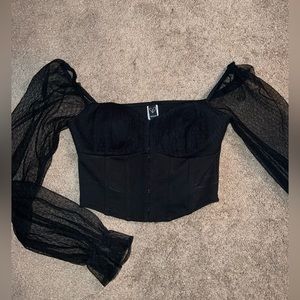 Windsor Corset Long Sleeve Blouse - S